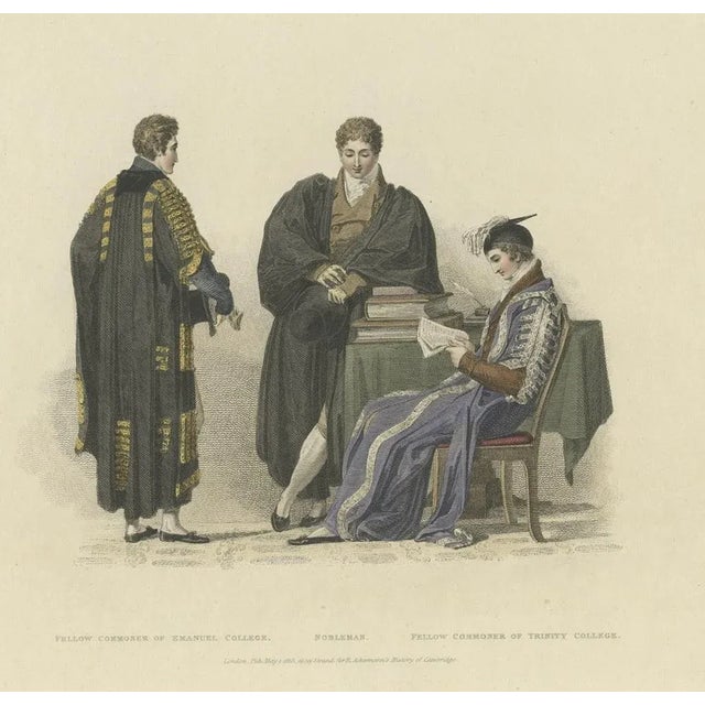 Early 19th Century After Thomas Uwins, Nobleman and Fellow-Commoners of Trinity and Emanuel College, 1815, Paper For Sale - Image 5 of 10