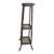 Vintage Burnt Bamboo 3-Tier Plant Stand For Sale