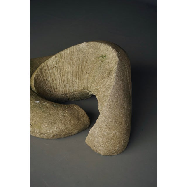 Gray Unknown, Cast Concrete Abstract Garden Sculpture. 1970s, Concrete For Sale - Image 8 of 18