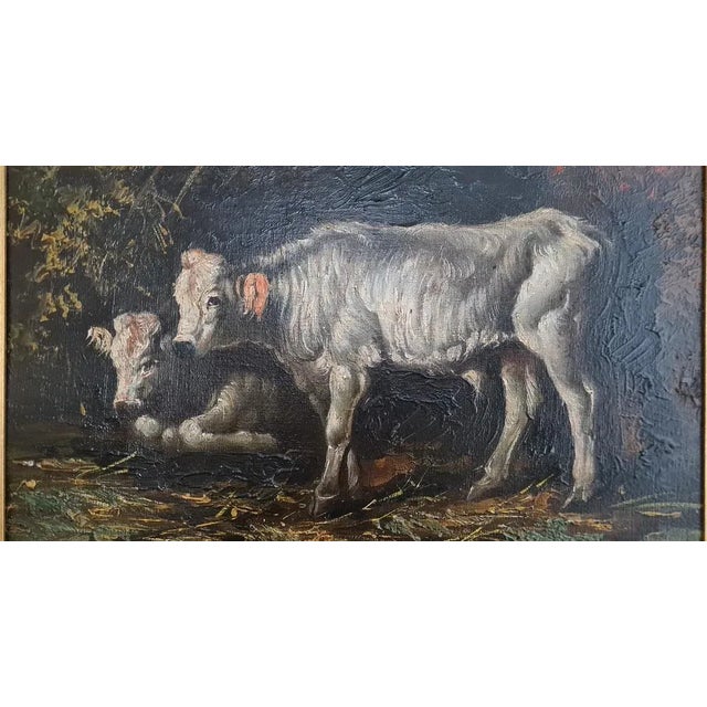 Rural Scene, 1890s, Oil on Canvas, Framed For Sale - Image 4 of 12