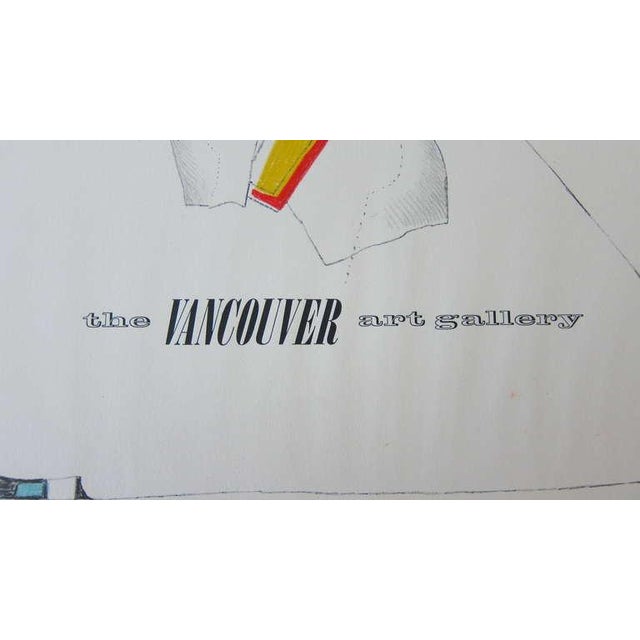 Richard Lindner Richard Lindner, Vintage Modern Lithograph Poster 1960s Pop Art Mod Figure Pencil Signed, 1964 For Sale - Image 4 of 6