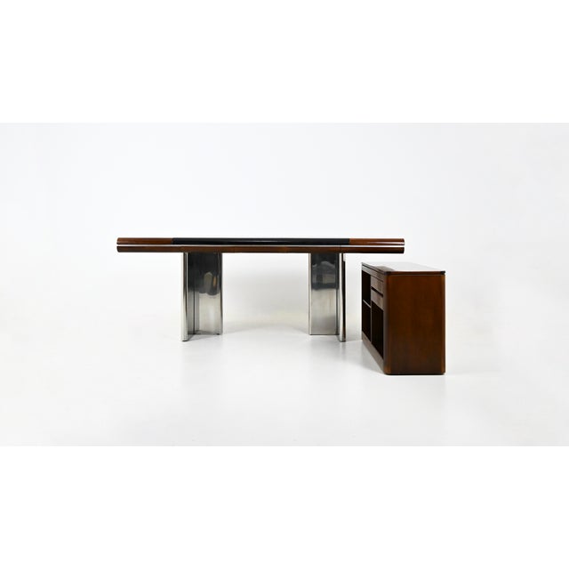Mid-Century Modern Italian Desk by Hans Von Klier for Skipper, 1970s For Sale - Image 3 of 16