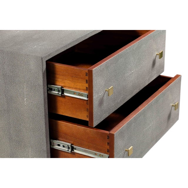 Pesce Shagreen Nightstand For Sale - Image 4 of 9