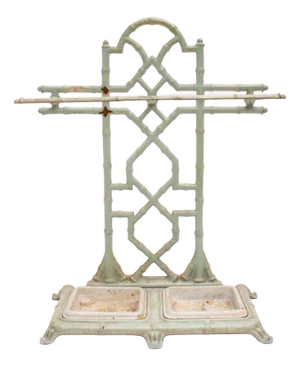 1910s Edwardian Cast Iron Umbrella Stand