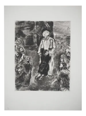 Marc Chagall, Joseph Recognized by His Brothers, Original Engraving