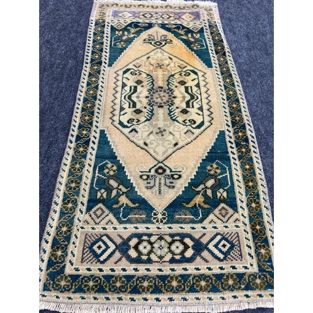 Contemporary Turkish Yastik Rug 1'7" x 3'4" For Sale - Image 3 of 5