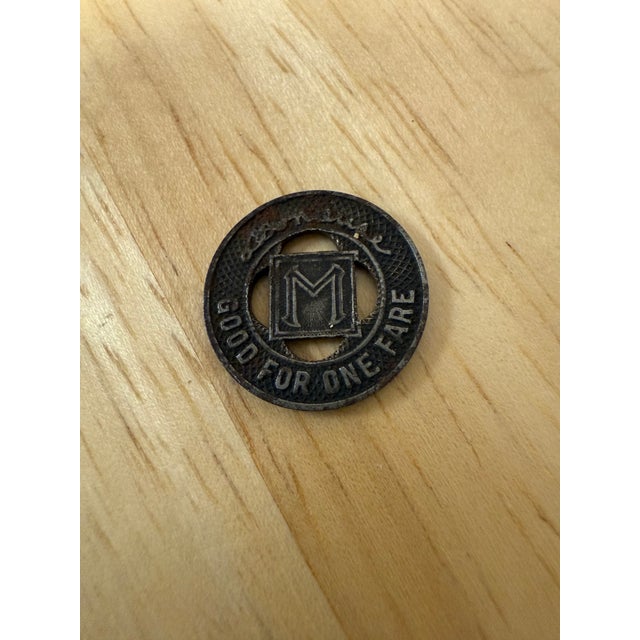 Street Car Tokens Minneapolis Minnesota Street Railway Co 1940s Good for One Fare For Sale - Image 4 of 7