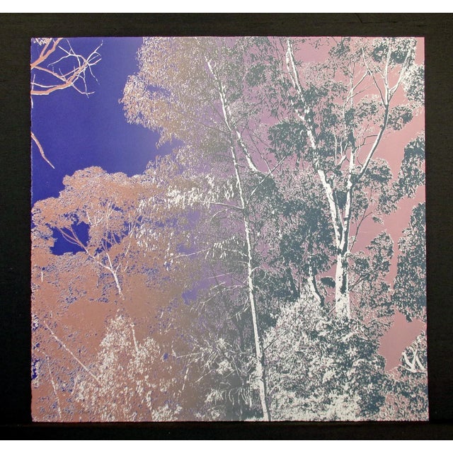 Paper Paula Crane "Evening Prism I & Ii" Signed Diptych 2 Fine Art Etchings 1980s For Sale - Image 7 of 9