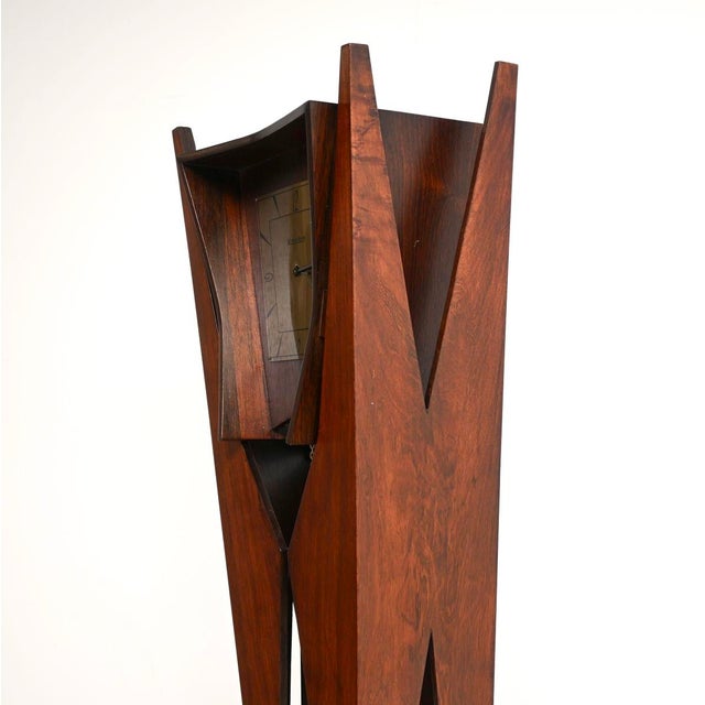 Wood Vintage Danish Grandfather Clock from Knuba, 1960 For Sale - Image 7 of 12