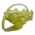 Vintage Murano Attributed Glass Basket For Sale