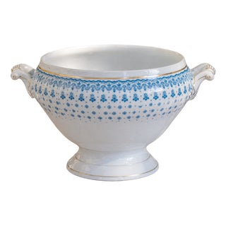 Large Oscar Shaller Porcelain Soup Tureen, 1909 For Sale