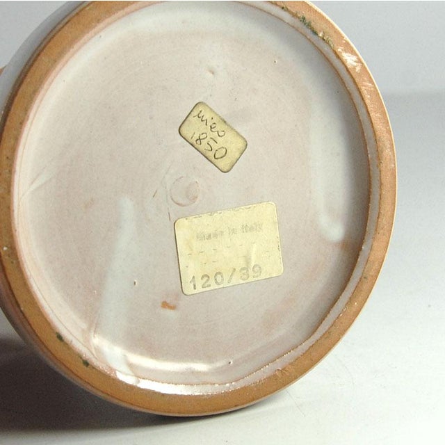 Mid-Century Italian Ceramic Vase attributed to Bitossi for Rosenthal Netter, 1960s For Sale - Image 10 of 11