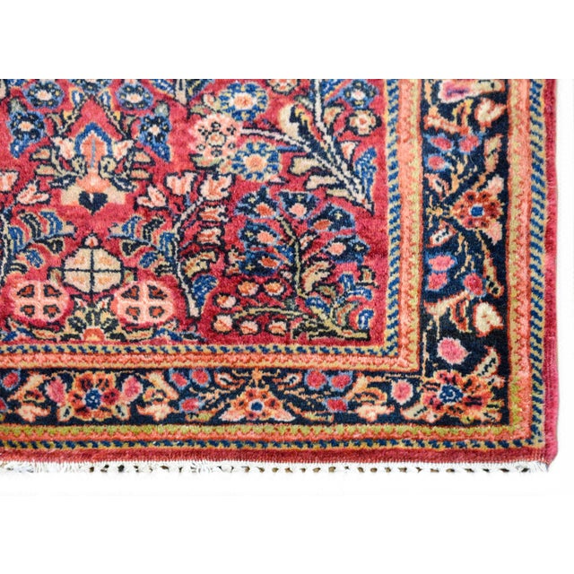 Textile Early 20th Century Sarouk Rug For Sale - Image 7 of 10