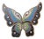 Antique Cloisonné Enamel Butterfly Trinket Box For Sale