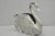 Vintage Art Nouveau Godinger Italy Silver Plated Swan Bird Napkin Letter Holder For Sale - Image 13 of 13