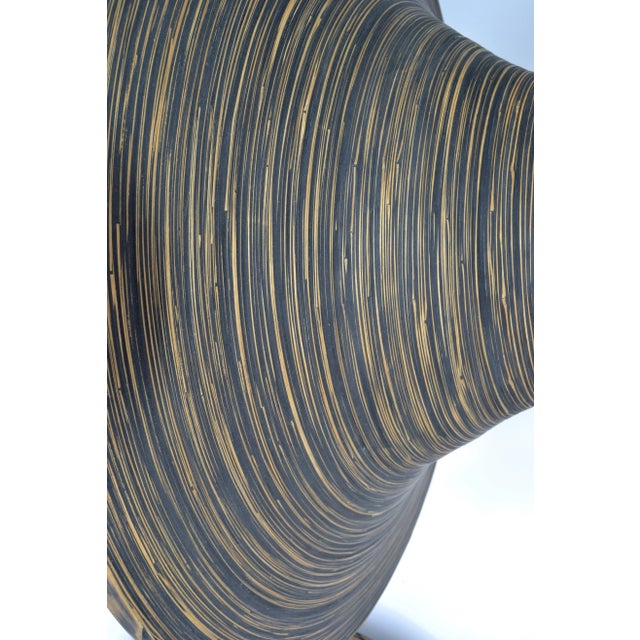 Wood Dark Brown French Vintage Indoor Decorative Planter Swirled Cane Vase - a Pair For Sale - Image 7 of 13