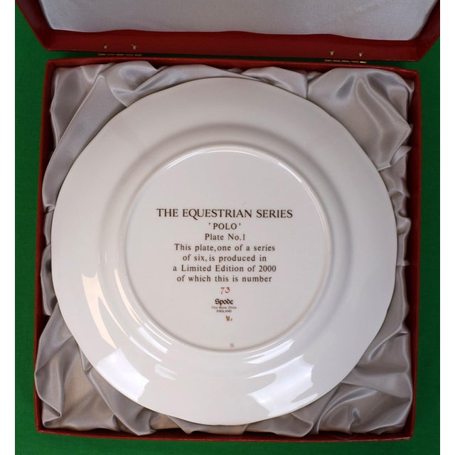 Spode England Bone China the Equestrian Series 'Polo' Plate No. 1 (Nib) For Sale - Image 4 of 7