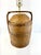 1960s 1960s Mid-Century Modern Woven Rattan Basket Table Lamp With Brass Hardware For Sale - Image 5 of 14