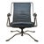 Architectural Motorcycle Leather Rocker Lounge Chair W/Ottoman Attributed to Joshua Height For Sale - Image 9 of 14