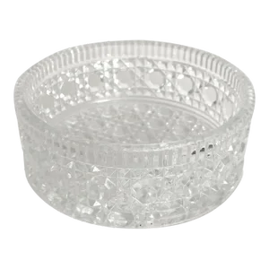 English Crystal Wine Coaster Bowl