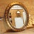 1980s 1980s Oval Wooden Wall Mirror With Painted Faux Tortoise Shell Frame For Sale - Image 5 of 5