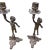 Brass Vintage Brass Figural Candlestick Candle Holders- a Pair For Sale - Image 8 of 10