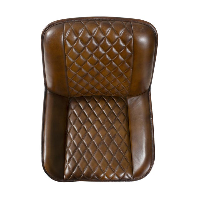Hobart Leather Chair For Sale - Image 10 of 11