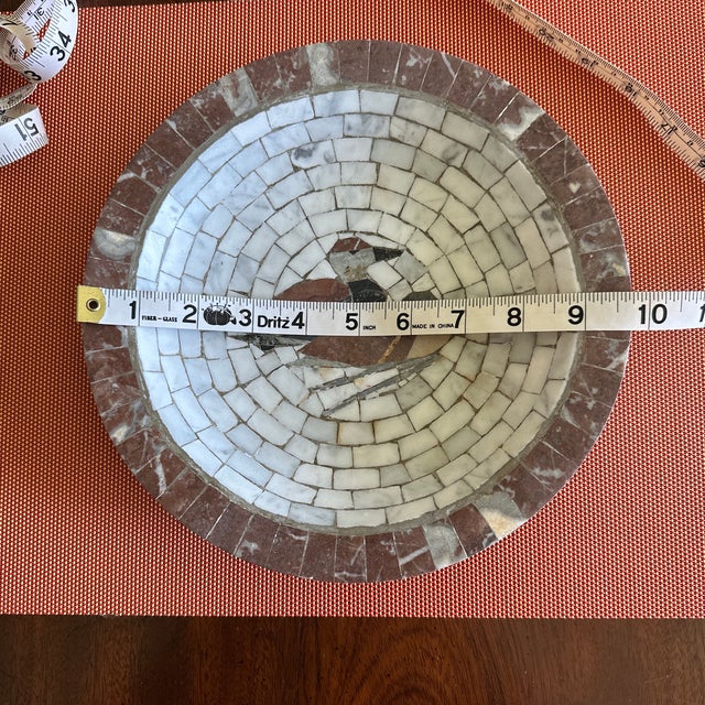 1950s Heide Mosaic Denmark Bowl With Pair of Ducks Design For Sale - Image 11 of 12