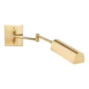 Mid-Century Modernist Hansen Retractable Brass & Metal Sconce by Metalarte