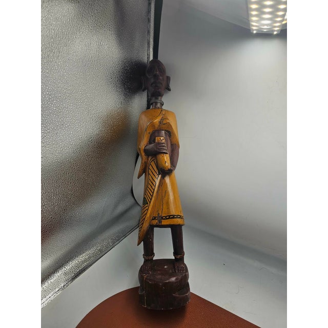 Masai Wooden Sculpture, 1960s For Sale - Image 10 of 11
