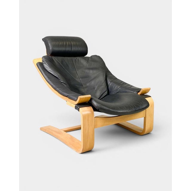 Black Kroken Lounge Chair by Åke Fribyter for Nelo Möbler, 1970s For Sale - Image 8 of 8