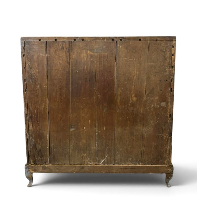 Antique Swedish Secretary in Brass and Pine For Sale - Image 10 of 13