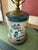 1980s Wildwood Tin Blue Willow Table Lamp For Sale In Chicago - Image 6 of 12