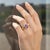 Purple Toi Et Moi Gemstone Ring: Amethyst and Moissanite, Size 7.5 For Sale - Image 8 of 9