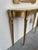 1950s Restored Neoclassical Gilt Console Table & Mirror Set With Polished Stone Top | Hand-Finished Gold Leaf For Sale - Image 4 of 9