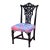 Black Ornamental Desk Chair For Sale