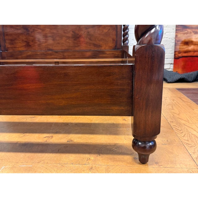 Wood California King Kerry Joyce for Dessin Fournir Barley Twist Poster Bed Frame For Sale - Image 7 of 12