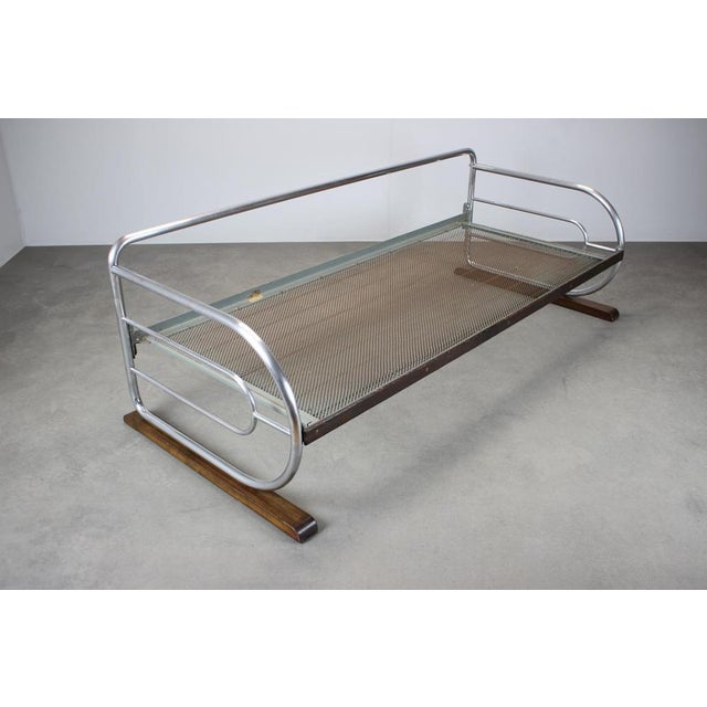 Bauhaus Bauhaus Tubular 3-Seater Sofa attributed to Slezák, Former Czechoslovakia, 1930s For Sale - Image 3 of 15