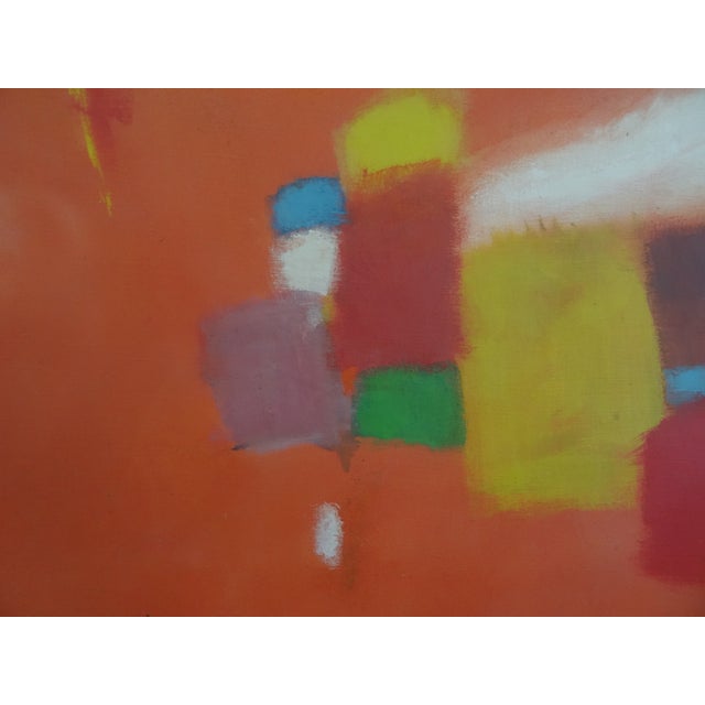 MCM Abstract Painting by Rh Johnson For Sale - Image 4 of 6