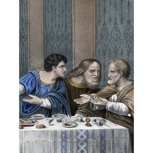 After Leonardo Da Vinci, La Cène (The Last Supper), 1890s, Chromolithograph For Sale - Image 6 of 12