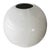 1990s Postmodern Spherical Ceramic White Vase For Sale