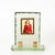 Metal Nile Green Chiseled Crystal and Brass Photo Frame from Fontana Arte, Italy, 1950s For Sale - Image 7 of 14