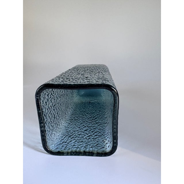 1960s Mid-Century Modern Scandinavian Ice Glass Pillar Vase by Glimma Glasbruk, 1960s For Sale - Image 5 of 10
