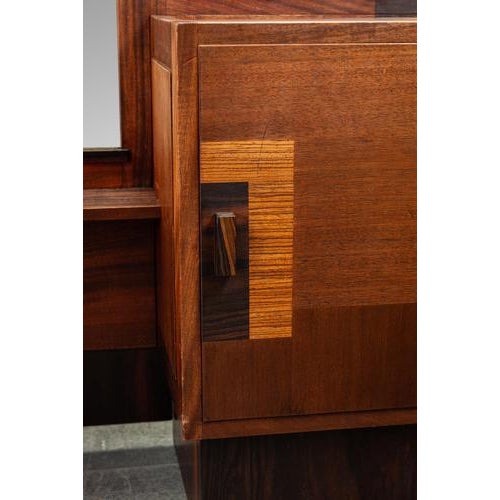 Amsterdam School Vanity Table by Anton Hamaker for t Woonhuys For Sale - Image 9 of 16