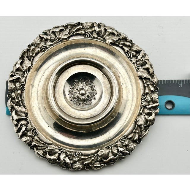 Antique Mid 19th Century Silver Arum Lily Flower Champagne Coaster by Renowned Germany Maker Koch & Bergfeld For Sale - Image 18 of 18