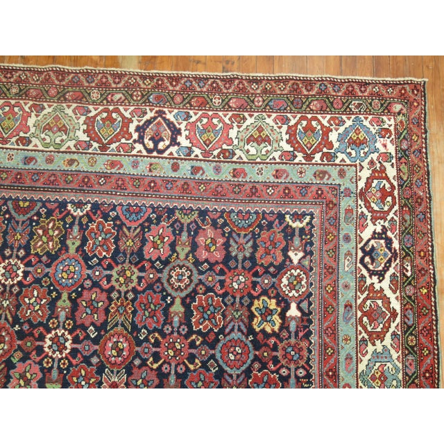 Early 20th Century Early 20th Century Persian Malayer Room Size Mini Khani Rug - 8'9" x 11'1" For Sale - Image 5 of 8