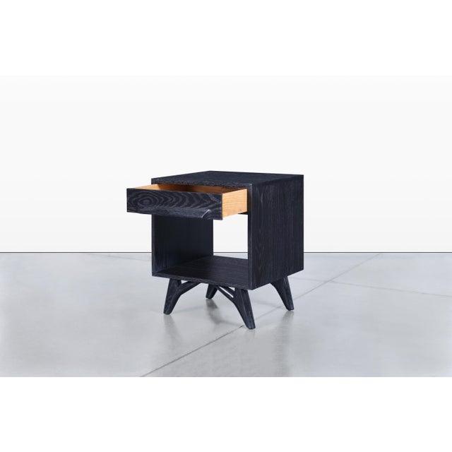 Mid-Century Modern Cerused Nightstands by Jack Van Der Molen For Sale - Image 12 of 13