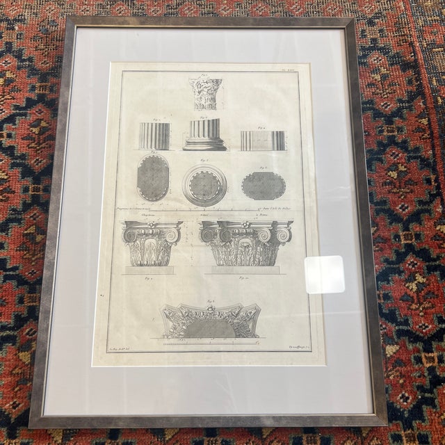 Framed 18th Century Neoclassical Antique Print