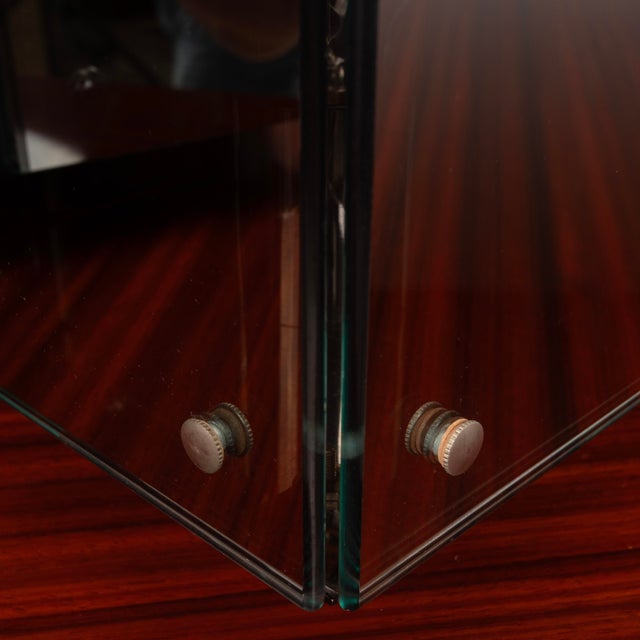 Italian Prisma Glass and Mirrored Table Lamps by Studio A.R.D.I.T.I for Sormani, 1970s, Set of 2 For Sale - Image 3 of 18