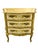 A charming mid-century Italian commode in the manner of Florentia, featuring beautifully hand-painted scrolling details...
